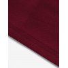 Robe gothique grande taille à lacets et œillets, couleur unie, bretelles croisées, ceinture à boucle, robe décontractée trapèze - Rouge foncé 5X | US 22