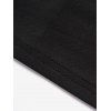 Robe gothique grande taille à lacets et œillets, couleur unie, bretelles croisées, ceinture à boucle, robe décontractée trapèze - Noir 5X | US 22