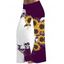 Pantalon gothique monochrome à motif de crânes de tournesol, pantalon élastique taille haute pour les vacances, pantalon large - Rouge foncé XXL | US 14