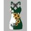 Débardeur gothique monochrome à motif de tournesols et de crânes, en dentelle papillon, avec surplis contrasté et anneau en O, haut de vacances - Rouge foncé XXL | US 14