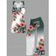 Vacation Women Outfit Ombre Hibiscus Flowers Leaf Pattern Butterfly Lace Ruched Tank Top and Wide Leg Pants Casual Set - Vert profond S | US 4