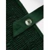 Crisscross Lace Up Suspender Skirt - Vert profond XXL