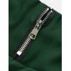 Crisscross Lace Up Suspender Skirt - Vert profond XXL