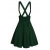 Crisscross Lace Up Suspender Skirt - Vert profond XXL