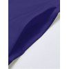 Robe de vacances décontractée à bretelles spaghetti et motif floral et feuilles de lys - Bleu profond M | US 6