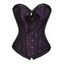 Body à volants et empiècements en dentelle fleurie, à lacets, nœud papillon, style corset vintage, colorblock, décolleté en cœur - Concorde XXXL | US 14