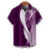 Abstract Lines Print V Neck High Waist Spaghetti Strap Dress and Roll Up Sleeve Shirt Outfit - Concorde S | US 4