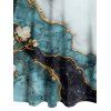 Robe de vacances décontractée à imprimé floral, colorblock, texturée et marbrée, buste froncé, col en cœur, coupe trapèze - Bleu clair XXXXXL | US 20