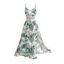 Robe longue de vacances à motif floral et feuilles, avec empiècement en dentelle géométrique et bretelles spaghetti - multicolor XXL | US 14