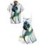 Vacation Couple Outfit Floral Leaf Print Spaghetti Strap V Neck A Line Mini Tank Dress and Button Up Shirt Casual Matching Outfit - Blanc S | US 4