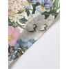 Robe de mariée à motif de fleurs et de feuilles, avec poches, bretelles spaghetti réglables, coupe trapèze, longue et décontractée - Blanc M | US 6
