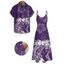 Vacation Couple Outfit Floral Printed Spaghetti Strap A Line Long Tank Dress and Button Up Shirt Casual Matching Outfit - Concorde S | US 4