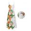 Robe de vacances à motif de feuilles et de fleurs d'ananas, robe longue décontractée à bretelles spaghetti - Blanc S | US 4