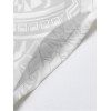 Robe de vacances à motif de feuilles et de fleurs d'ananas, robe longue décontractée à bretelles spaghetti - Blanc S | US 4