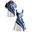 Vacation Couple Outfit Coloblock Tropical Leaf Pattern Ruched Bust Sweetheart Neck A Line Mini Dress and Button Up Shirt Casual Matching Outfit - Bleu S | US 4