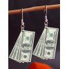 Boucles d'oreilles pendantes tendance en acrylique Dollars Cash - multicolor A 