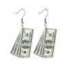 Boucles d'oreilles pendantes tendance en acrylique Dollars Cash - multicolor A 