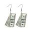 Boucles d'oreilles pendantes tendance en acrylique Dollars Cash - multicolor A 