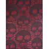 Robe gothique à lacets et demi-fermeture éclair en dentelle à motif tête de mort colorblock, sans manches, avec anneau en O, coupe trapèze, pour les fêtes - Rouge foncé XXL | US 14