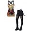 Women Gothic Outfit Rose Leaf Butterfly Blood Pattern Lace Ruched Long Tank Top and Hollow Out Grommet Chain Embellishment Pants Holiday Matching Outfit - Noir S | US 4