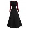 Ensemble deux pièces avec haut à capuche et mini-robe à manches longues en dentelle transparente - Noir XXL