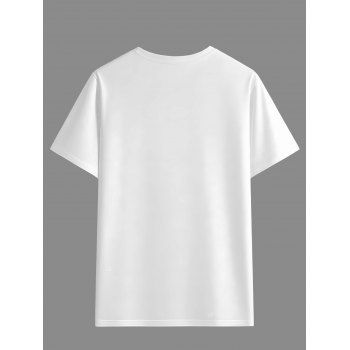 Men's Gothic T Shirt Lion Cross Print Tee for Vacation