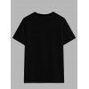T-shirt gothique pour homme, imprimé journal rose, idéal pour les vacances - Noir S
