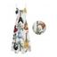 Robe de vacances à imprimé guitare et cocotier, longue robe à bretelles spaghetti et poches pour la plage - multicolor S | US 4