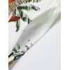 Robe de vacances à imprimé guitare et cocotier, longue robe à bretelles spaghetti et poches pour la plage - multicolor S | US 4