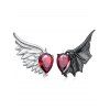 Boucles d'oreilles gothiques pour Halloween Boucles d'oreilles en pierres précieuses artificielles - Noir 