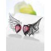 Boucles d'oreilles gothiques pour Halloween Boucles d'oreilles en pierres précieuses artificielles - Noir 