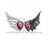 Boucles d'oreilles gothiques pour Halloween Boucles d'oreilles en pierres précieuses artificielles - Noir 