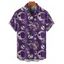Chemise boutonnée gothique pour homme, motif tête de mort, squelette et lune, pour Halloween - Concorde 5XL