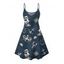 Robe de vacances à imprimé poulpe Anchor, mini-robe à bretelles spaghetti pour la plage - Bleu de Minuit S | US 4
