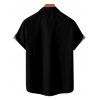 Chemise boutonnée gothique à imprimé squelette pour homme pour Halloween - Vert S