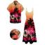 Vacation Couple Outfit for Beach Ombre Coconut Tree Print Pocket Long Dress and Shirt Set - Pourpre S | US 4