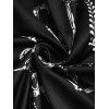 Robe gothique pour Halloween, mini-robe à lacets avec imprimé squelette - Noir S | US 4