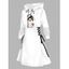 Robe à capuche d'Halloween, mini-robe à lacets et cordons de serrage, imprimé chauve-souris, fantôme et citrouille - Blanc S | US 4