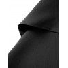 Robe mi-longue décontractée à lacets et superpositions, couleur unie, sans manches, coupe trapèze - Noir XXL