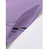 Robe de vacances longue à bretelles spaghetti avec imprimé floral papillon et poches - Pourpre XXL | US 14