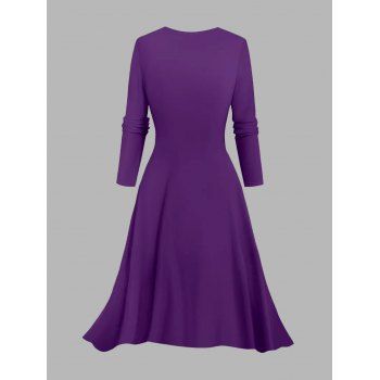 Colorblock Geometric Print Spaghetti Strap Dress and Open Front Top Set