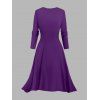 Ensemble de vacances 2 pièces, robe à bretelles spaghetti à imprimé géométrique et haut ouvert sur le devant - Concorde XXL | US 14