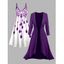Ensemble de vacances 2 pièces, robe à bretelles spaghetti à imprimé géométrique et haut ouvert sur le devant - Rouge Vineux XXXXL | US 18