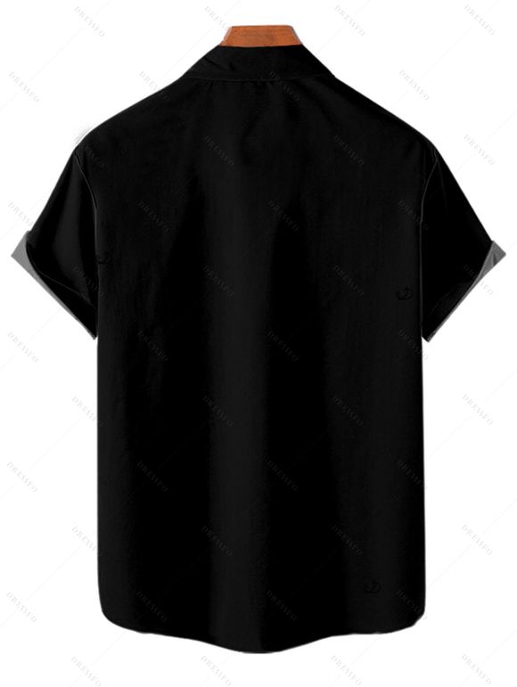 Chemise de vacances pour homme, boutonnée, imprimé cocotier, idéale pour la plage - Vert XL | US 12