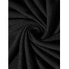 Haut ajusté à manches longues et col rond Solid VO à lacets - Noir XXL