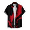 Gothic Couple Outfit Printed Ruched Bust Mini Dress and Shirt Matching Set - Noir S | US 4