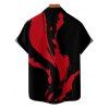 Gothic Couple Outfit Printed Ruched Bust Mini Dress and Shirt Matching Set - Noir S | US 4