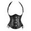 Corset gothique à lacets et boucle style punk - Noir L | US 8
