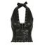 Corset style punk à œillets croisés et dos nu - Noir L | US 8