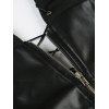 Corset style punk à œillets croisés et dos nu - Noir L | US 8